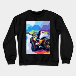 Jeep Wrangler Pop Art Crewneck Sweatshirt